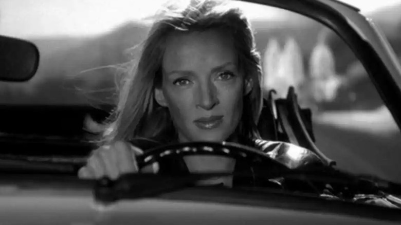 Beatrix Kiddo driving car