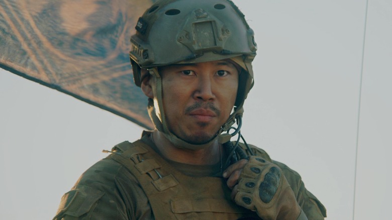 Jin Au-Yeung as a soldier