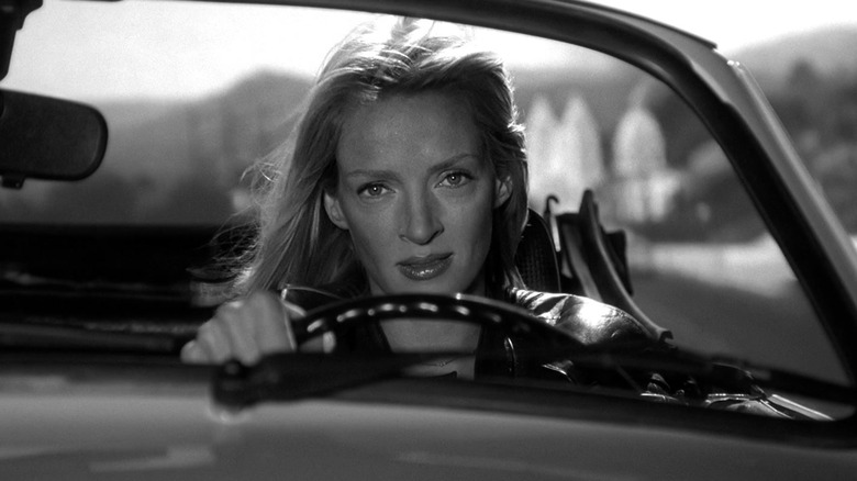 Beatrix Kiddo driving car