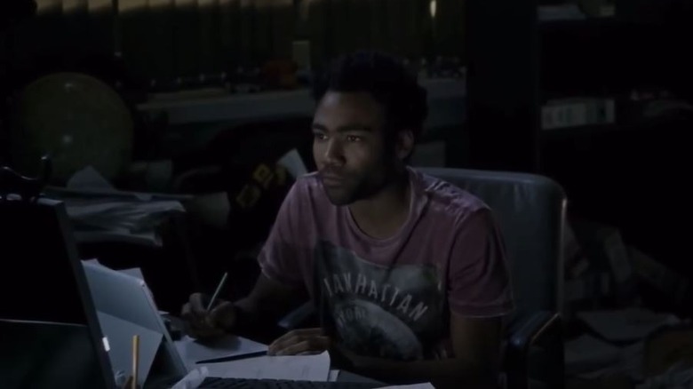 Donald Glover working