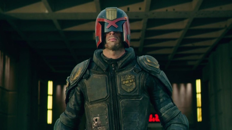 Judge Dredd walking