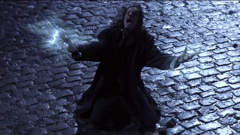 Connor MacLeod on his knees with a sword in "Highlander II: The Quickening" - The Renegade Version (1995)