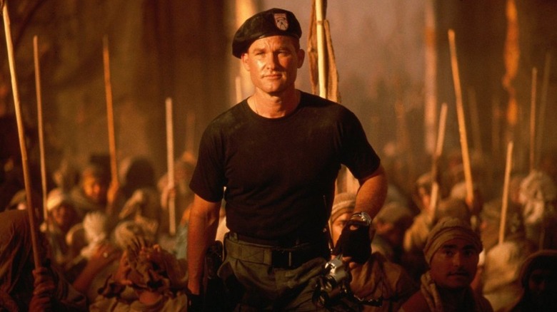 Colonel Jack O'Neil prepares for battle in "Stargate" (1994)