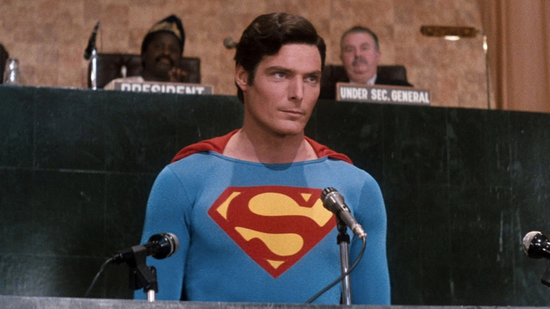 Superman addresses the United Nations in "Superman IV: The Quest for Peace" (1987)