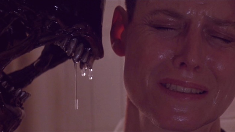 Xenomorph threatening Ellen Ripley