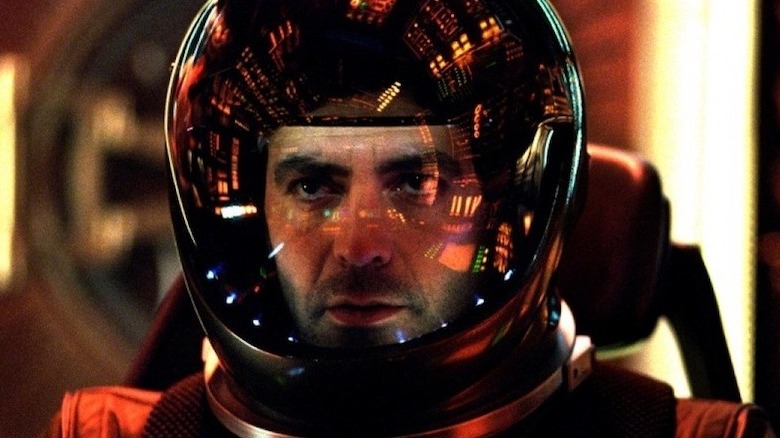 George Clooney in a space helmet