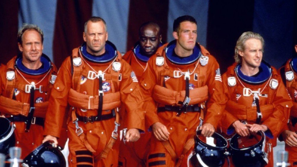 Bruce Willis and Ben Affleck in Armageddon