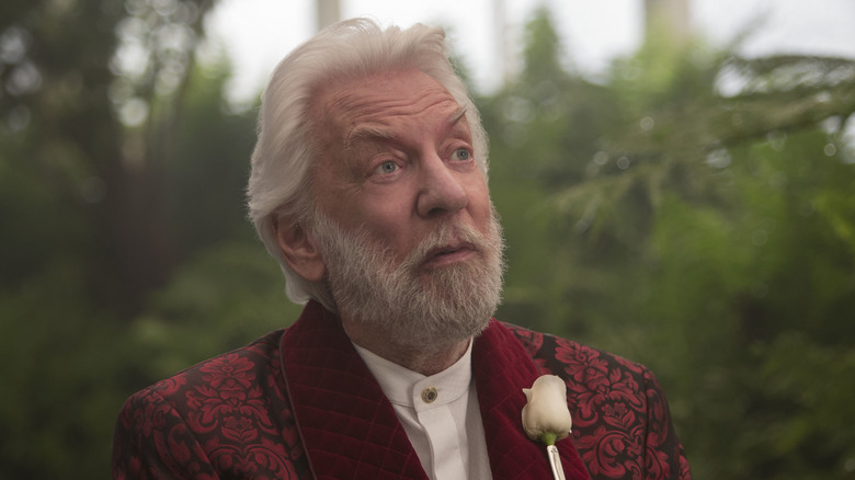 Donald Sutherland as President Snow from "The Hunger Games: Mockingjay - Part 2"