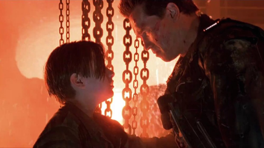 John Connor and T-800