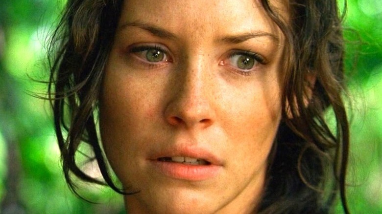 Kate Austen looks down