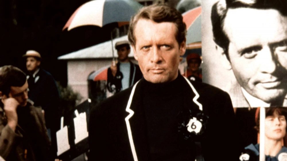 Patrick McGoohan as Number Six in The Prisoner