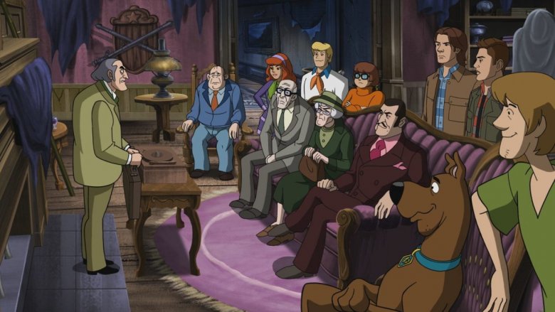 The Scooby gang and the Winchester problems from the Scoobynatural episode of Supernatural