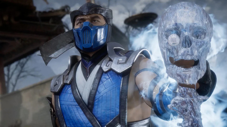 Sub-Zero holding a frozen skull