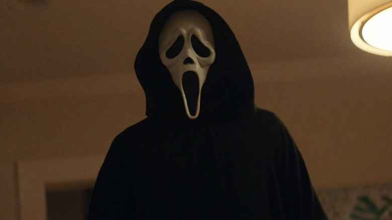 Ghostface about to stab