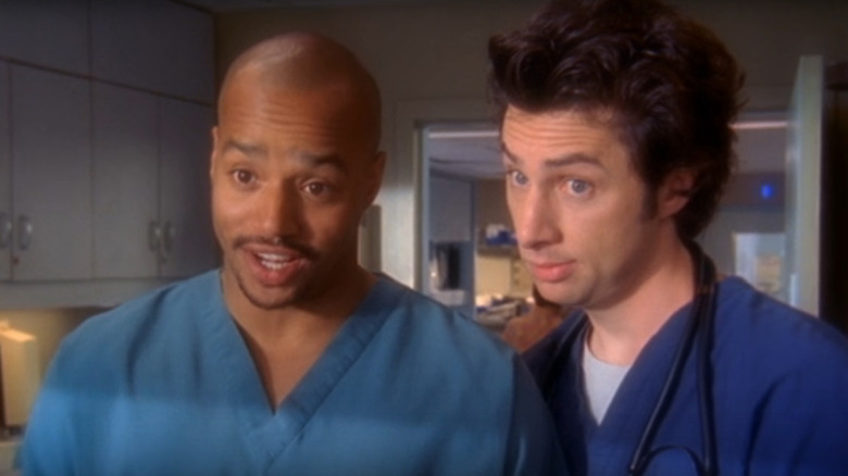 Turk and Dorian sing in the musical episode of Scrubs