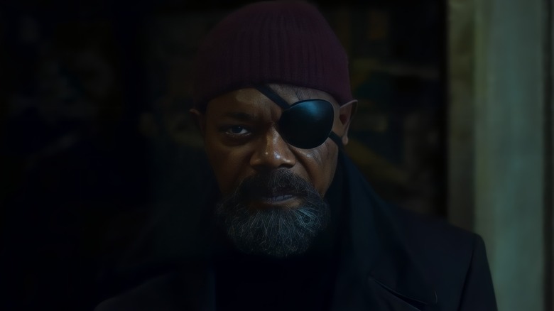 Nick Fury in the dark