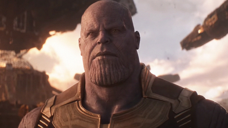 Thanos Face Stern