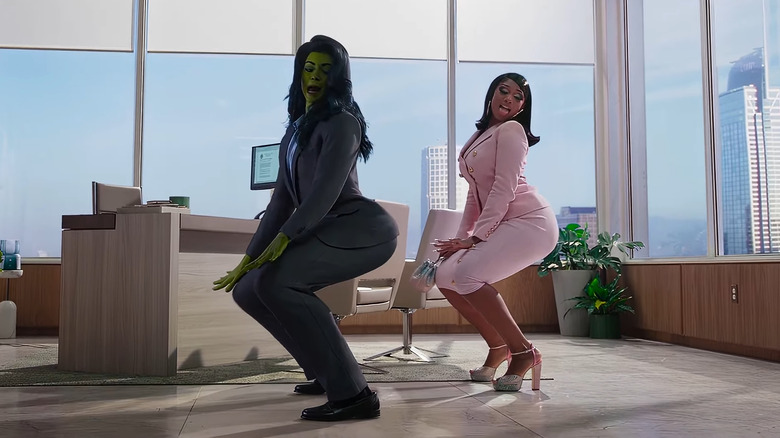 She Hulk and Megan Thee Stallion twerking