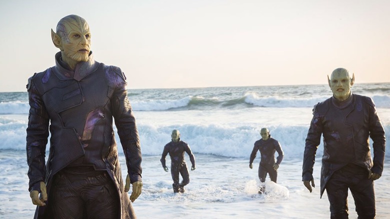 Skrulls arrive on Earth in Captain Marvel