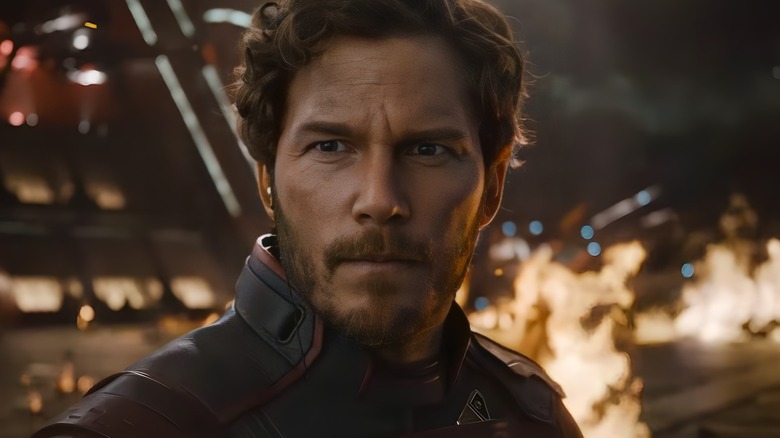 Star-Lord gazes outward