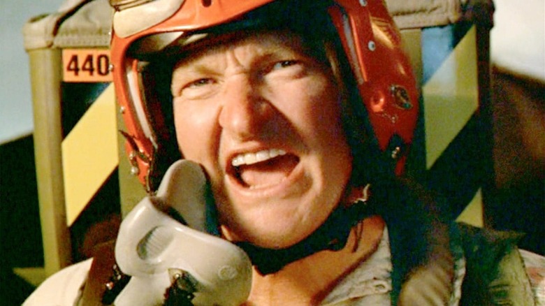 Russell yells in the cockpit