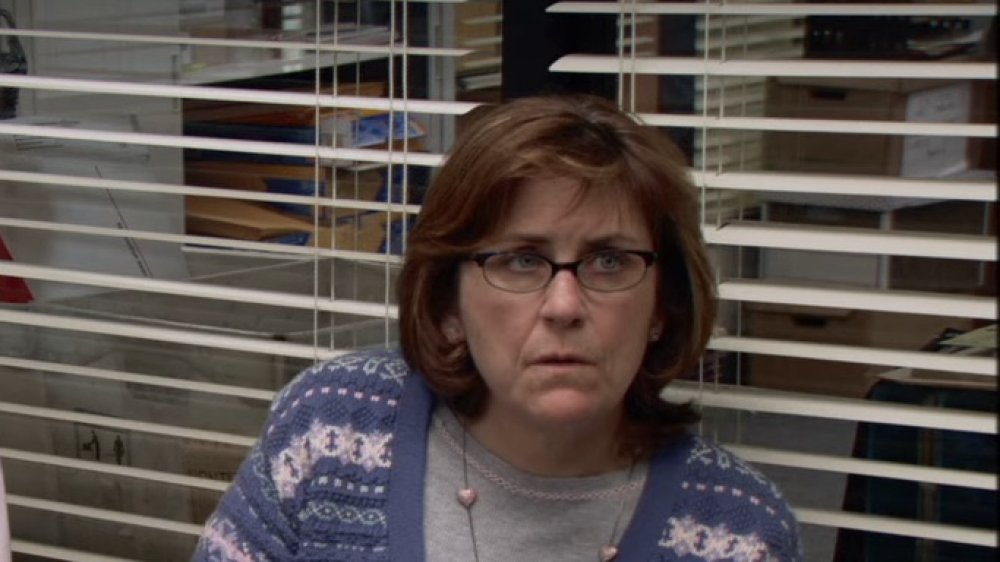 Henriette Mantel as Meredith, in The Office's pilot episode