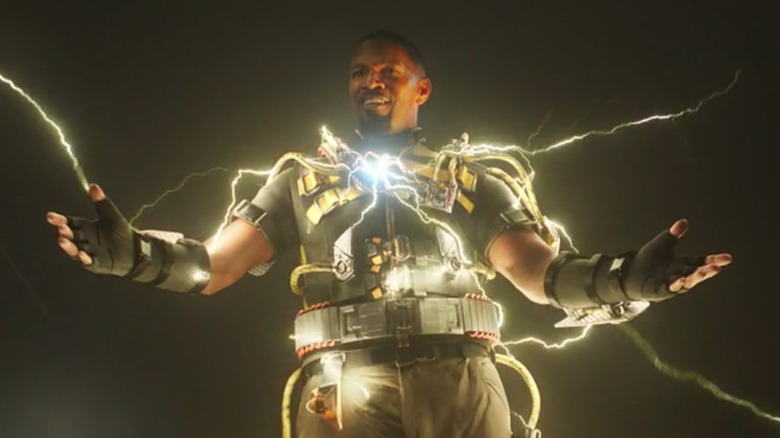 Jamie Foxx as Electro posing