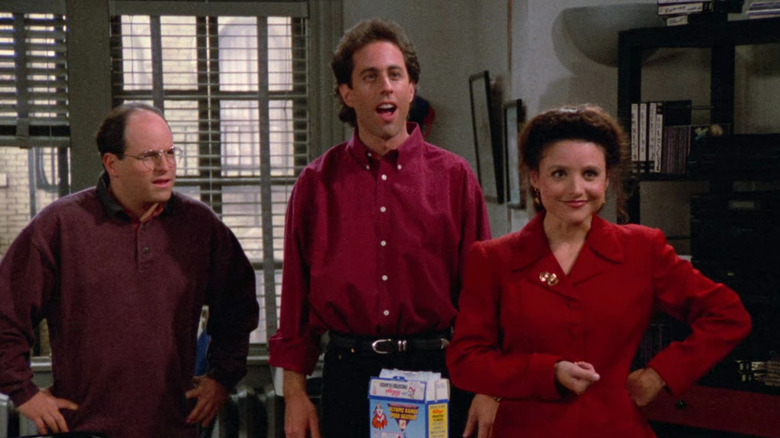 George, Jerry, and Elaine surprised 