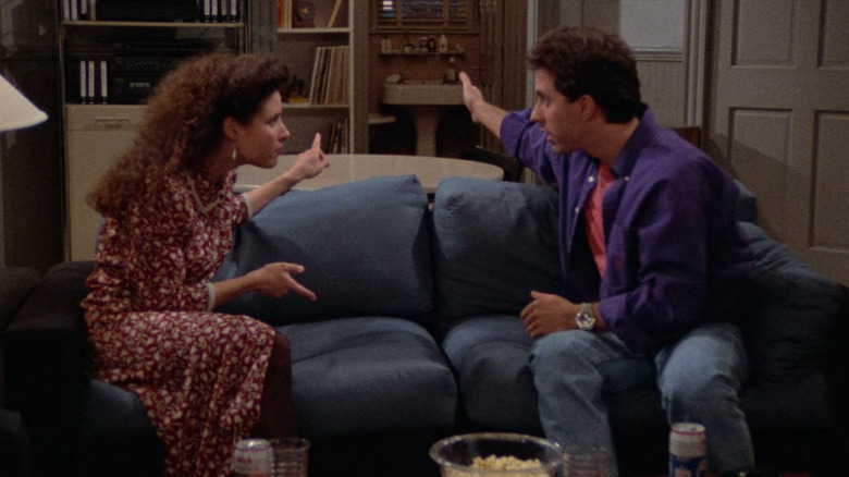 Jerry and Elaine talking 