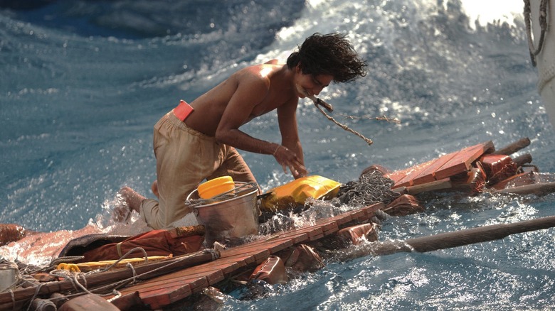 Suraj Sharma surviving a storm