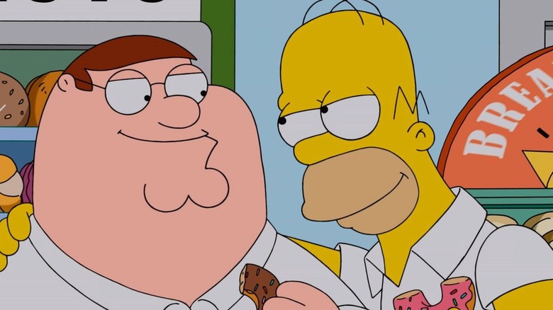 Peter and Homer in Family Guy