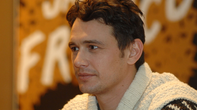 James Franco looking off to the side