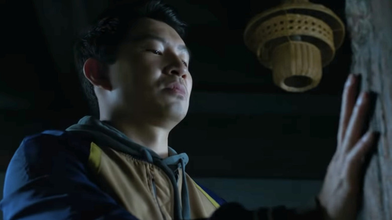 Simu Liu in a dark room in Marvel's 'Shang-Chi'