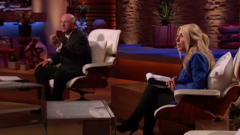 Kevin O' Leary and Lori Greiner talking