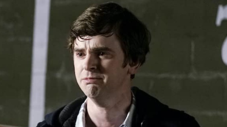 Good doctor Shaun Murphy crying