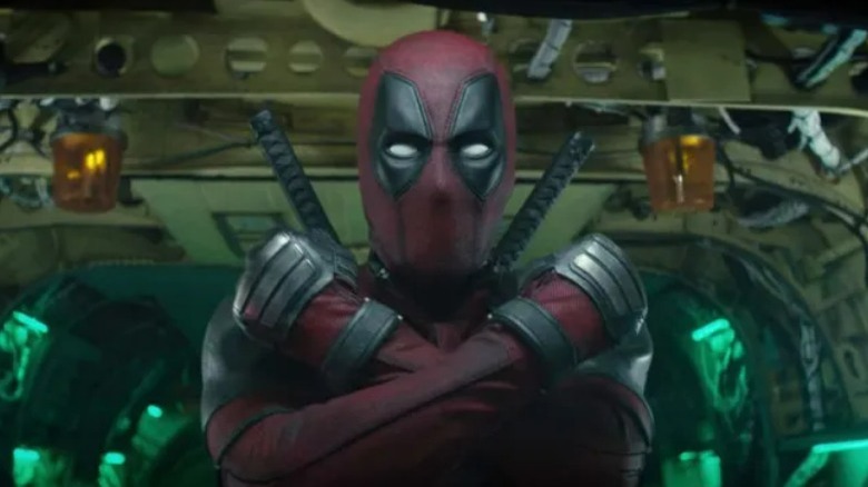 Deadpool crossing his arms