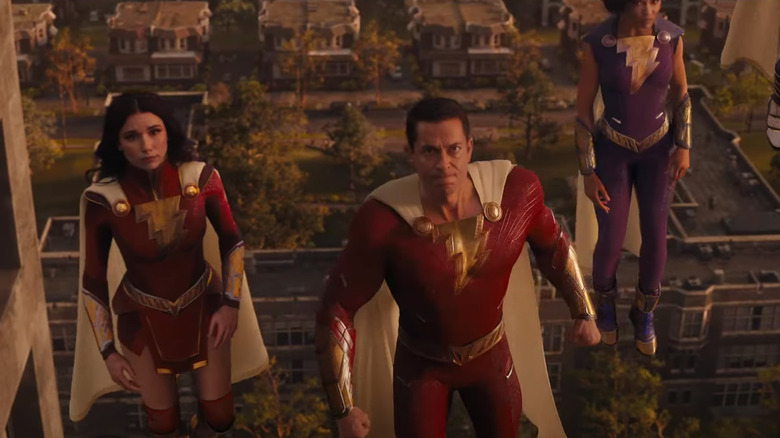 Shazam with his siblings