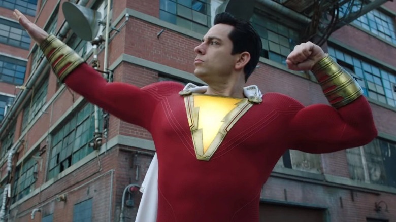 Shazam posing