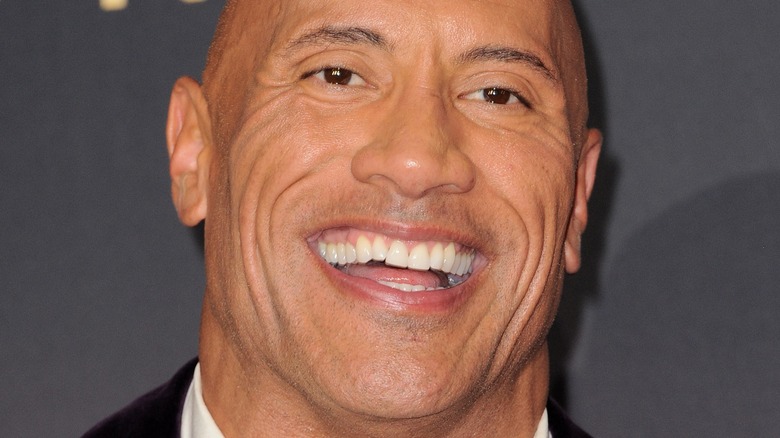 Dwayne Johnson smiles