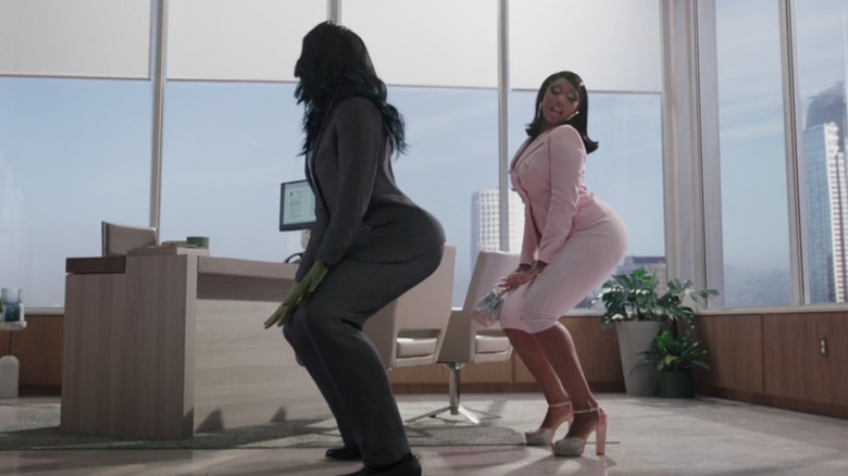 She-Hulk and Megan Thee Stallion twerking