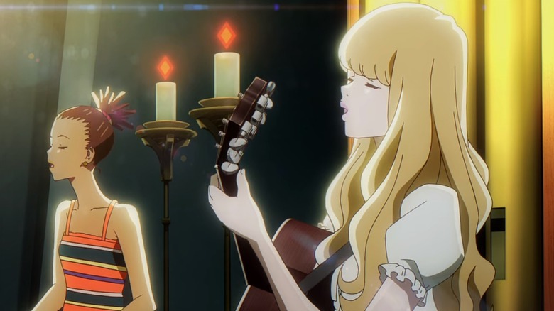 Carole and Tuesday play music together