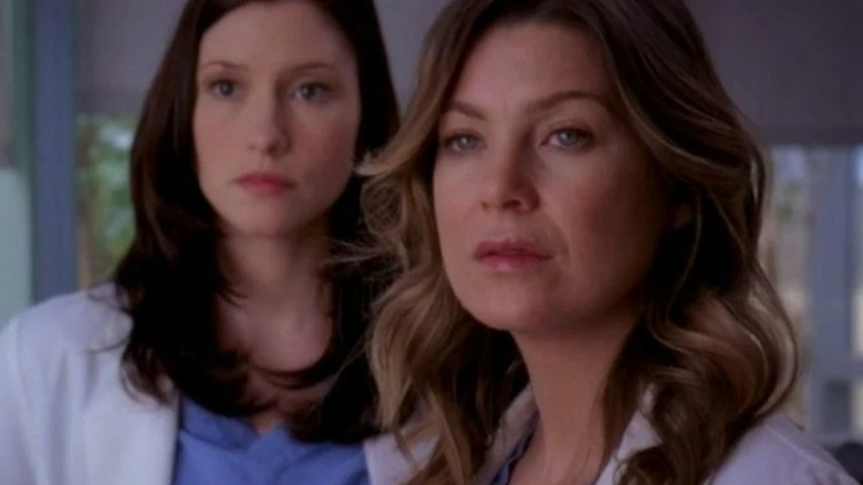 Meredith Grey worried