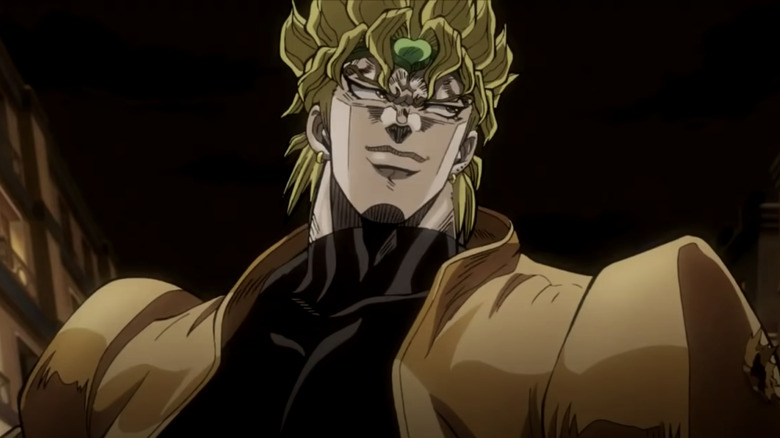 Dio looks over his shoulder 