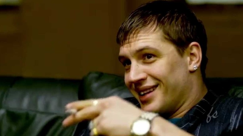 Tom Hardy grins