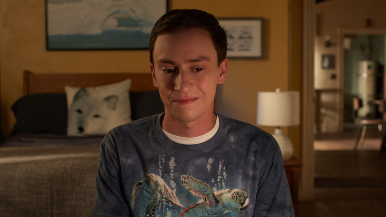 Sam from "Atypical" smiling