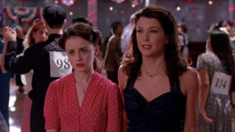 Rory and Lorelai at the dance competition