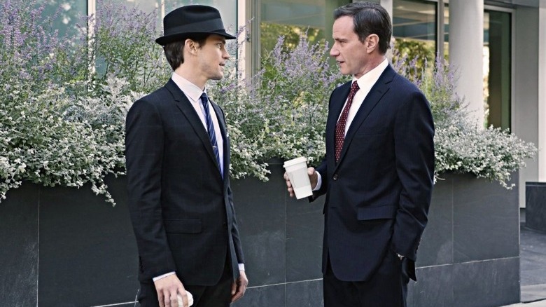 Matt Bomer as Neal Caffrey and Tim DeKay as Peter Burke on White Collar