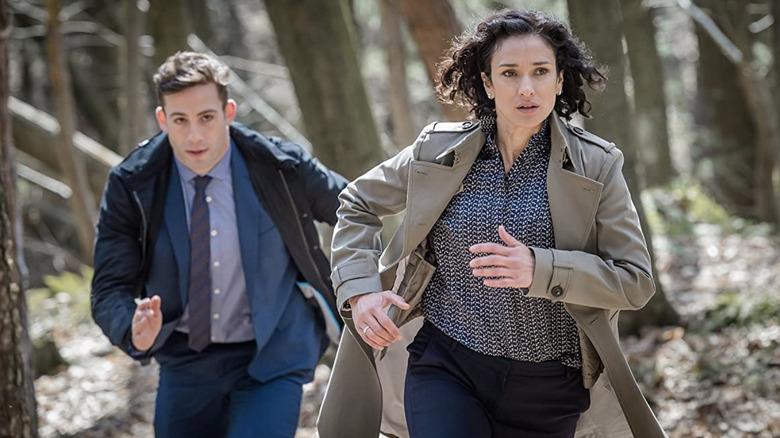 Indira Varma and Dino Fetscher