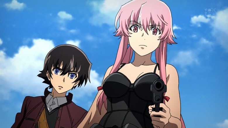 Yuki and his stalker in Future Diary