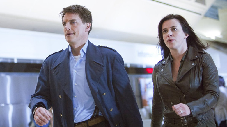 Jack Harkness Gwen Cooper walking airport